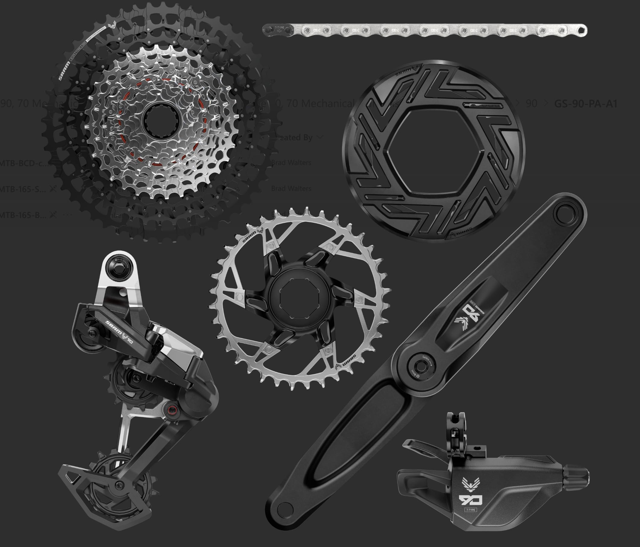 SRAM Eagle 90 EMTB Groupset 170mm Bosch