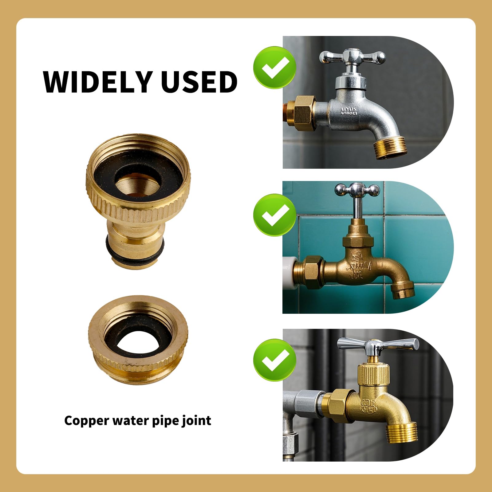 ADATTATORE RUBINETTO OTTONE Valvola Diverter per Filtro Acqua Da