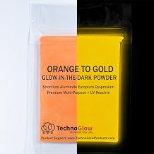 Techno Glow Orange Glow in the Dark Powder