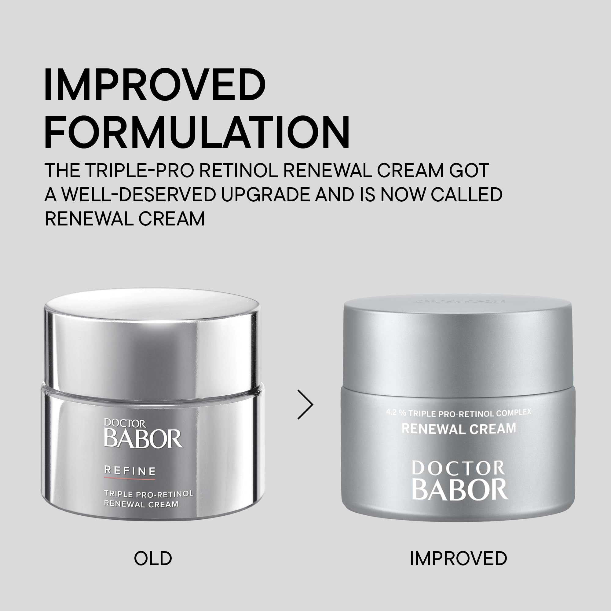 DOCTOR BABOR Renewal Cream | Regenerierende Anti-Aging und Anti-Pigmentflecken Gesichtscreme mit Pro-Retinol Komplex | Für eine strahlende, verjüngte Haut | Verfeinert das Hautbild | vegan | - 50ml