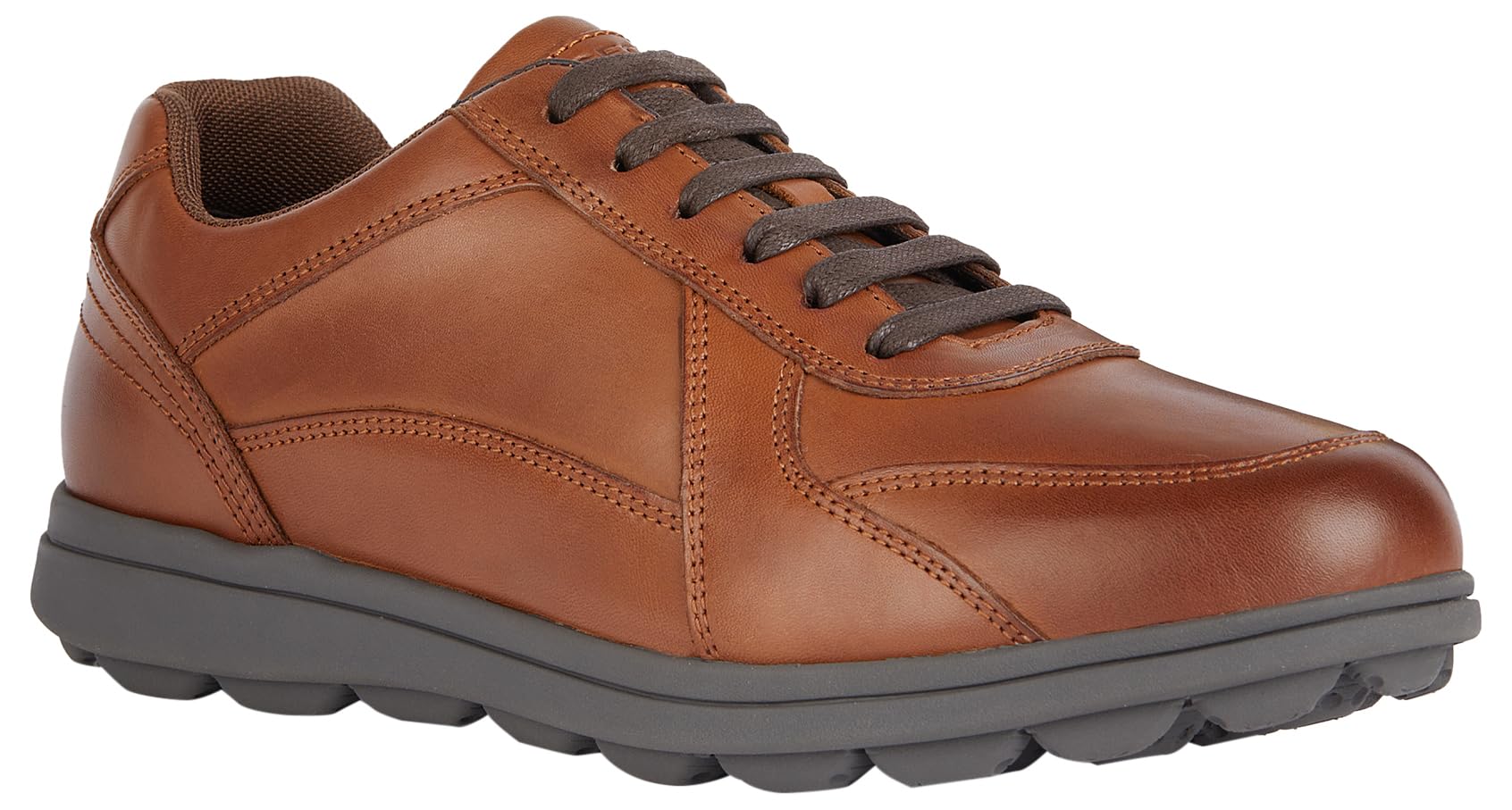 Geox U Spherica Ec12 Sneaker, Cognac, 7 UK