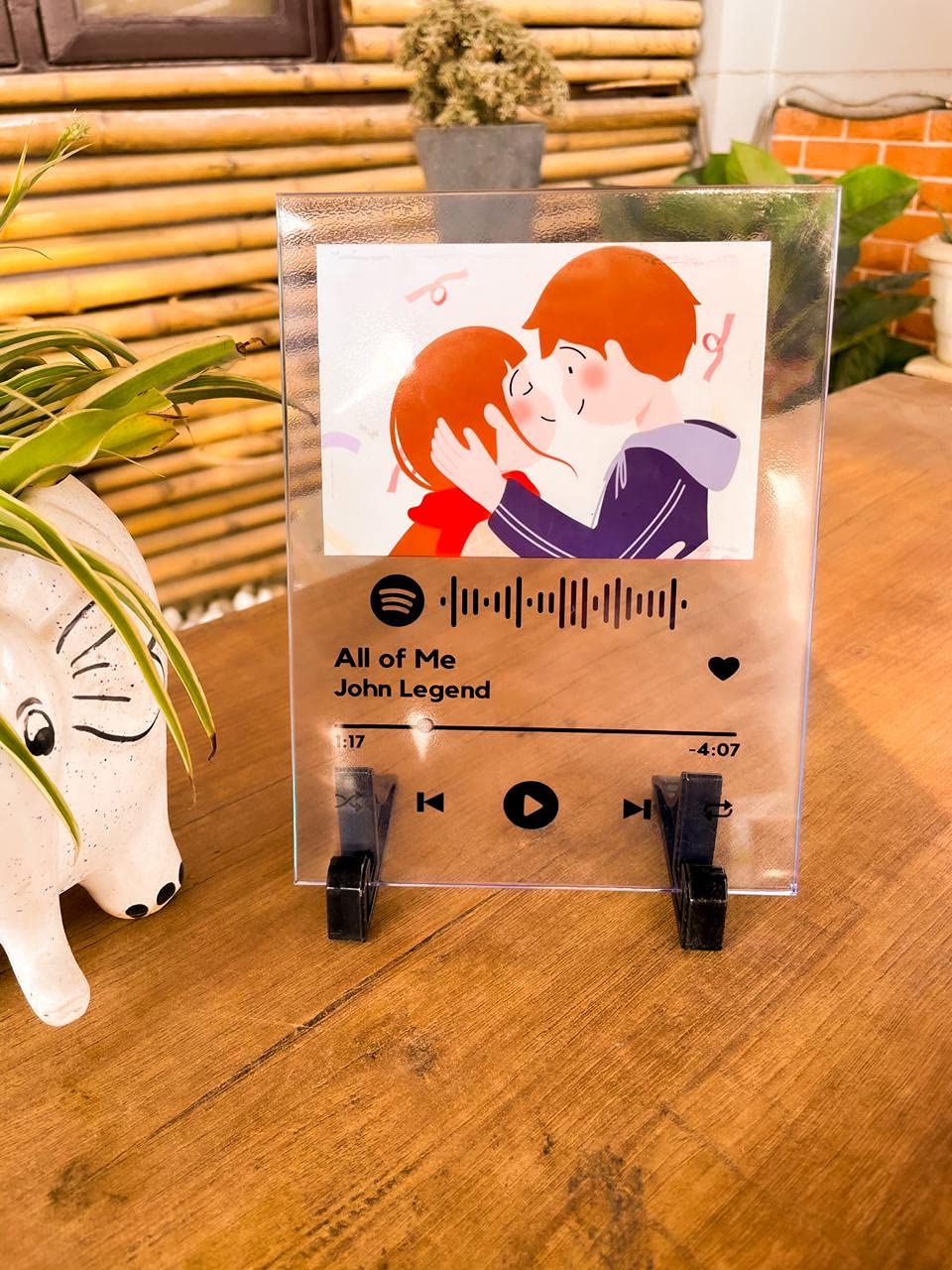 Paintifyme Premium Customised Spotify Music Plaque With Stand