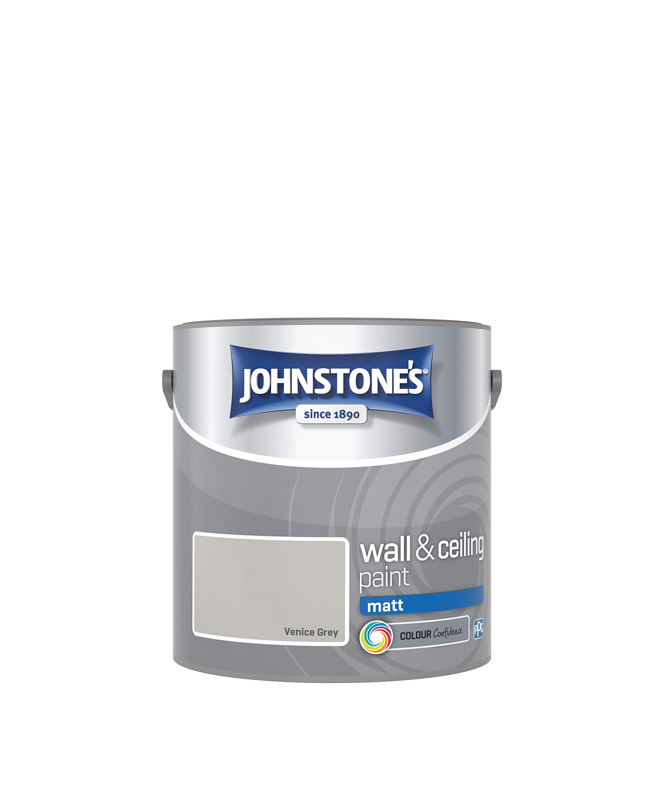 Johnstone's Walls & Ceilings Venice Grey Emulsion Paint 2.5L