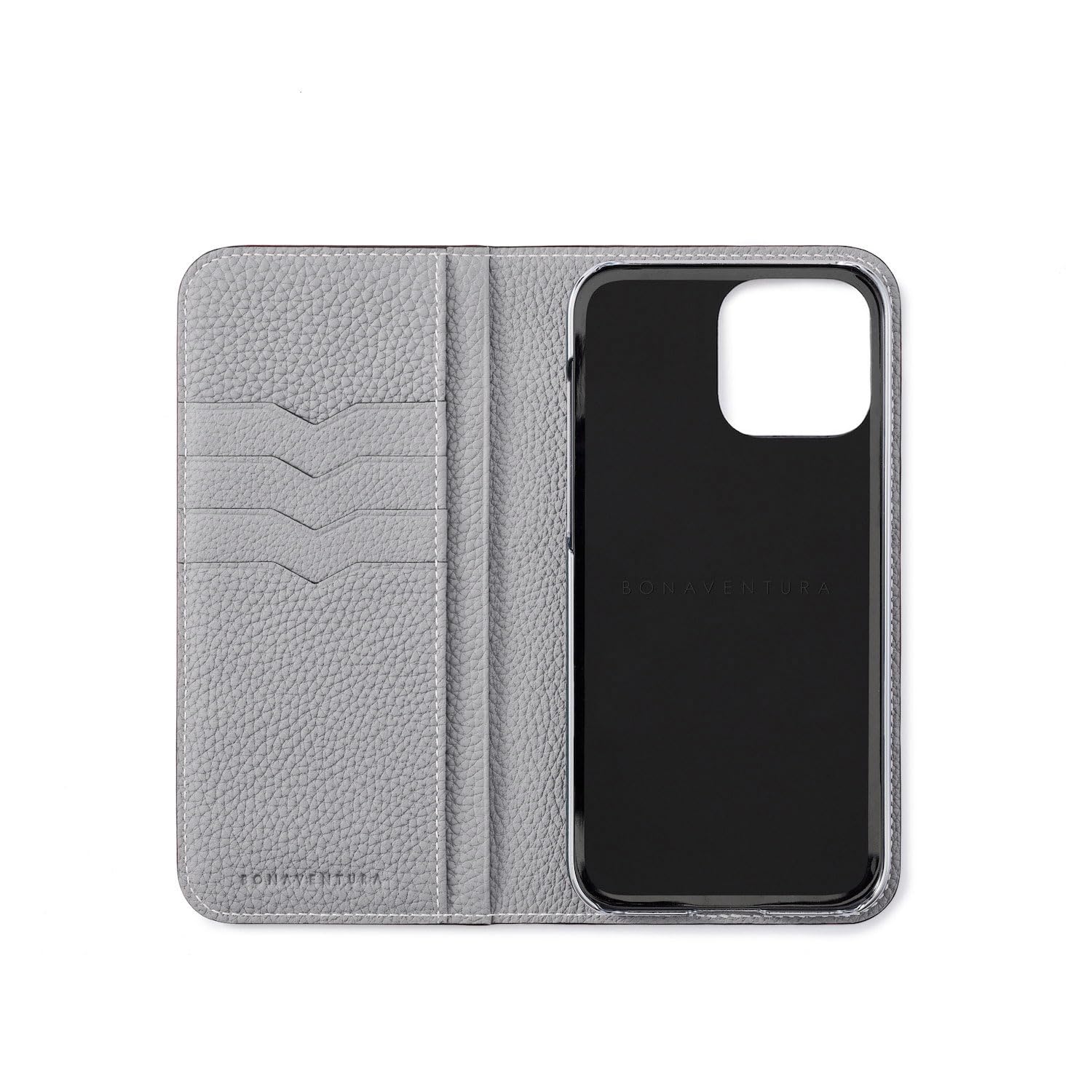 レザー グレー ケース Pro用 iPhone15 Bonaventura iPhone15 【公式通販】 レザーケース グレー Bonaventura max pro iPhoneアクセサリー