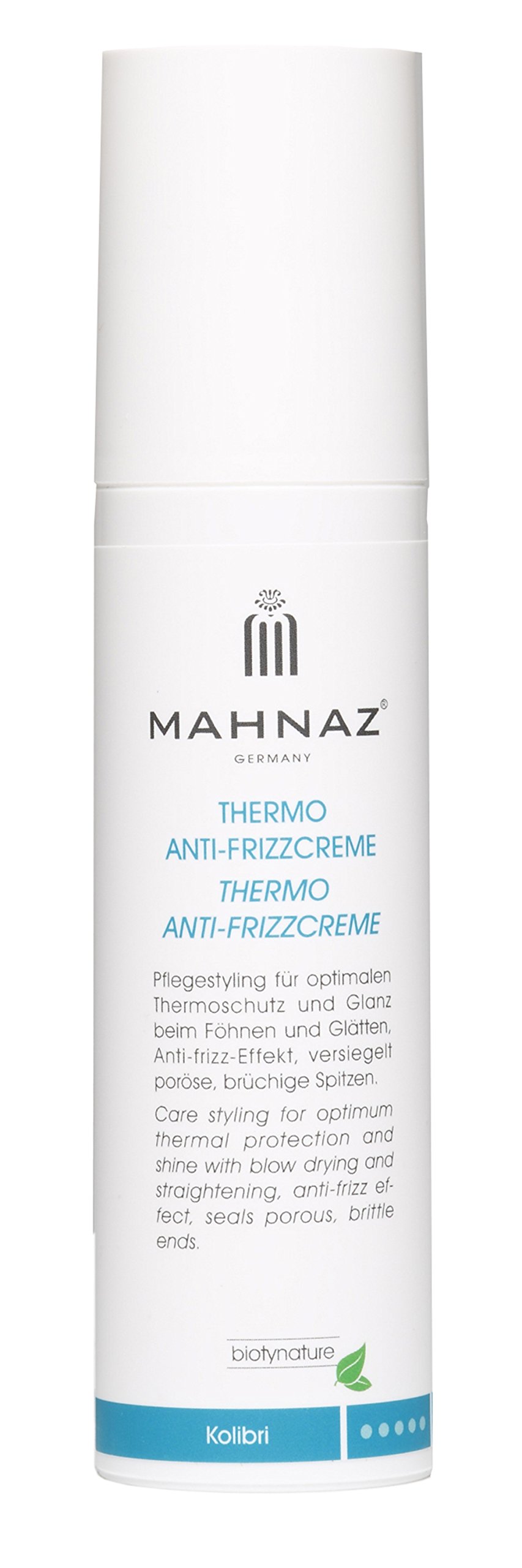 MAHNAZ® Thermo Antifrizzcreme KOLIBRI, Hitzeschutz mit Antifrizz-Effekt, Glättung und Glanz, 100ml