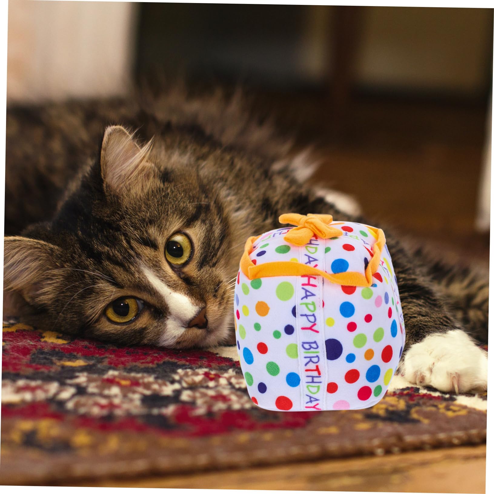 VANZACK 6stücke Teiliges Katzenspielzeug Kuchen Und Squeaky- Lustige Geburtstagsgeschenke Für Katzen Spielzeug Beschäftigung Und Zahnpflege Für Kätzchen
