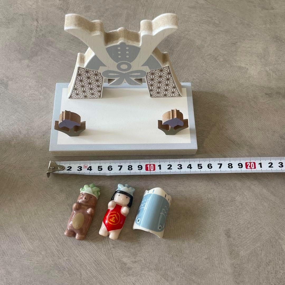 木製オブジェセット 箸置き こどもの日 ナチュラルキッチン スリーコインズ 兜