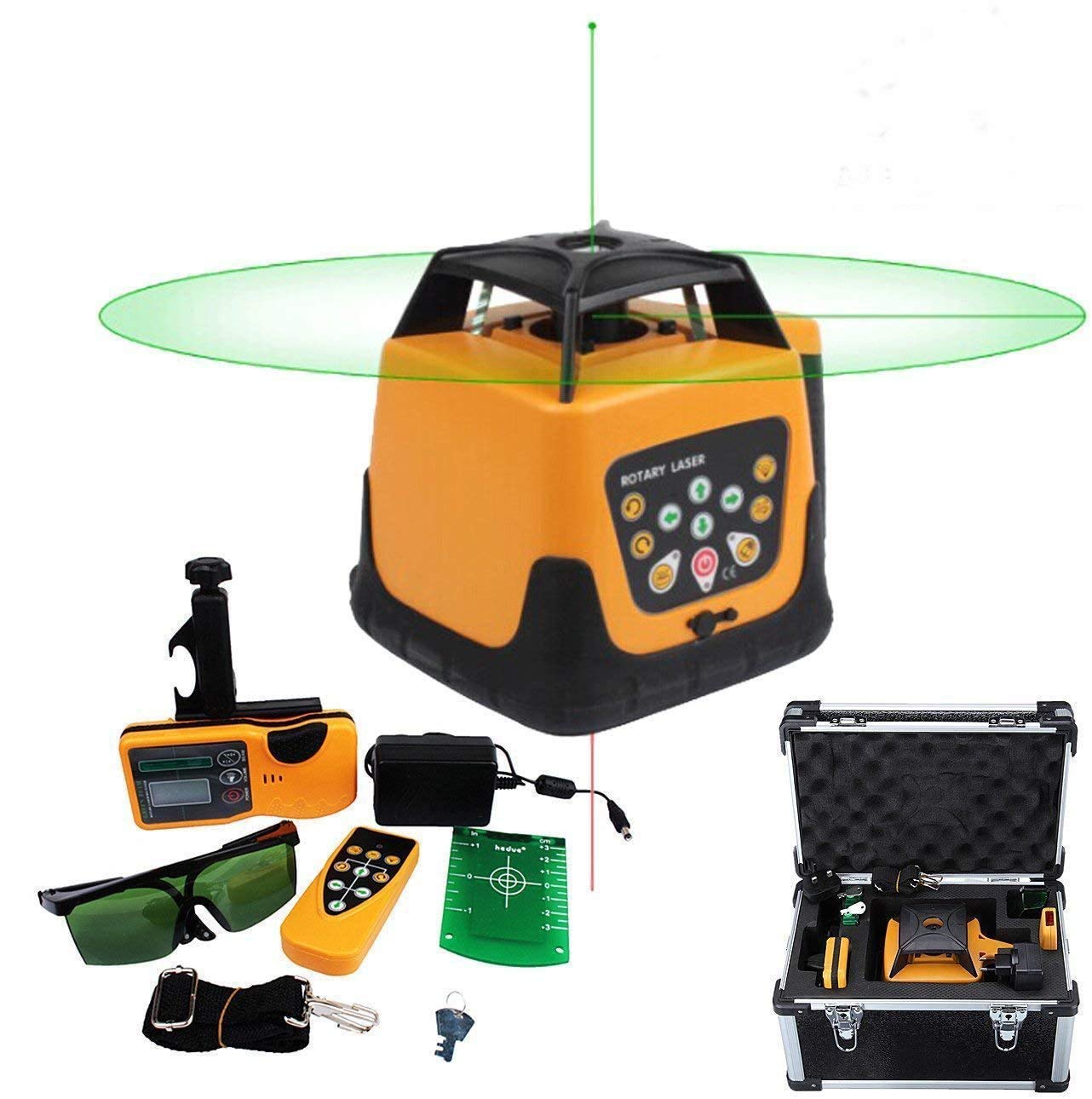 VEVOR Rotary Laser Level Kit, 360 Degree Rotary Scanning, 500M/1640 FT