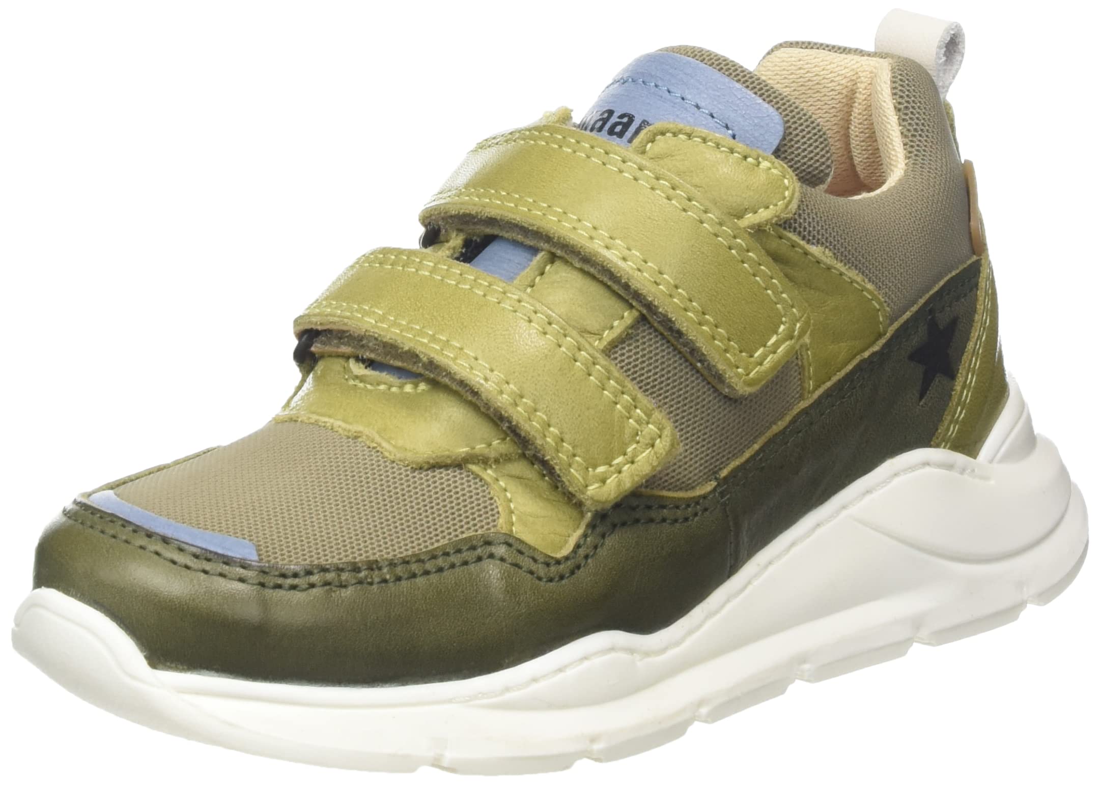 Bisgaard Unisex Children's Pan Tex Trainers, Olive, 14 UK