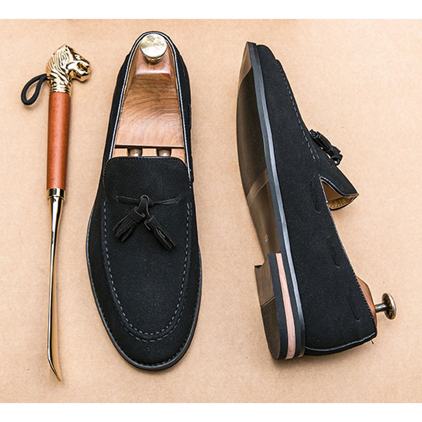 Hommes Daim Chaussures De Conduite Fait Mocassin Chaussons Loafers