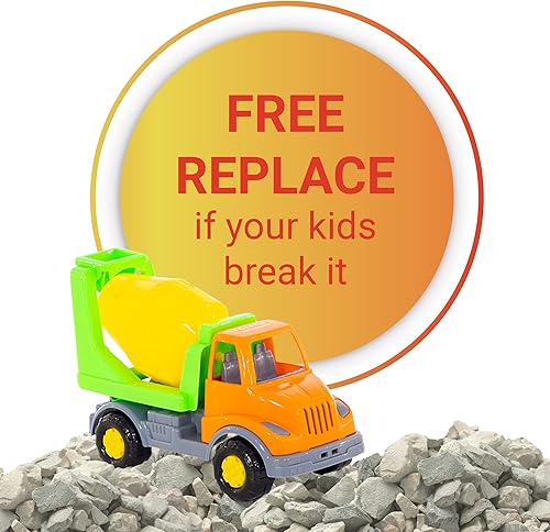 Miniatura 8 de POLESIE - Camión mezclador de cemento para niños, camión mezclador de concreto para niños pequeños, vehículos de construcción impulsados por POLESIE