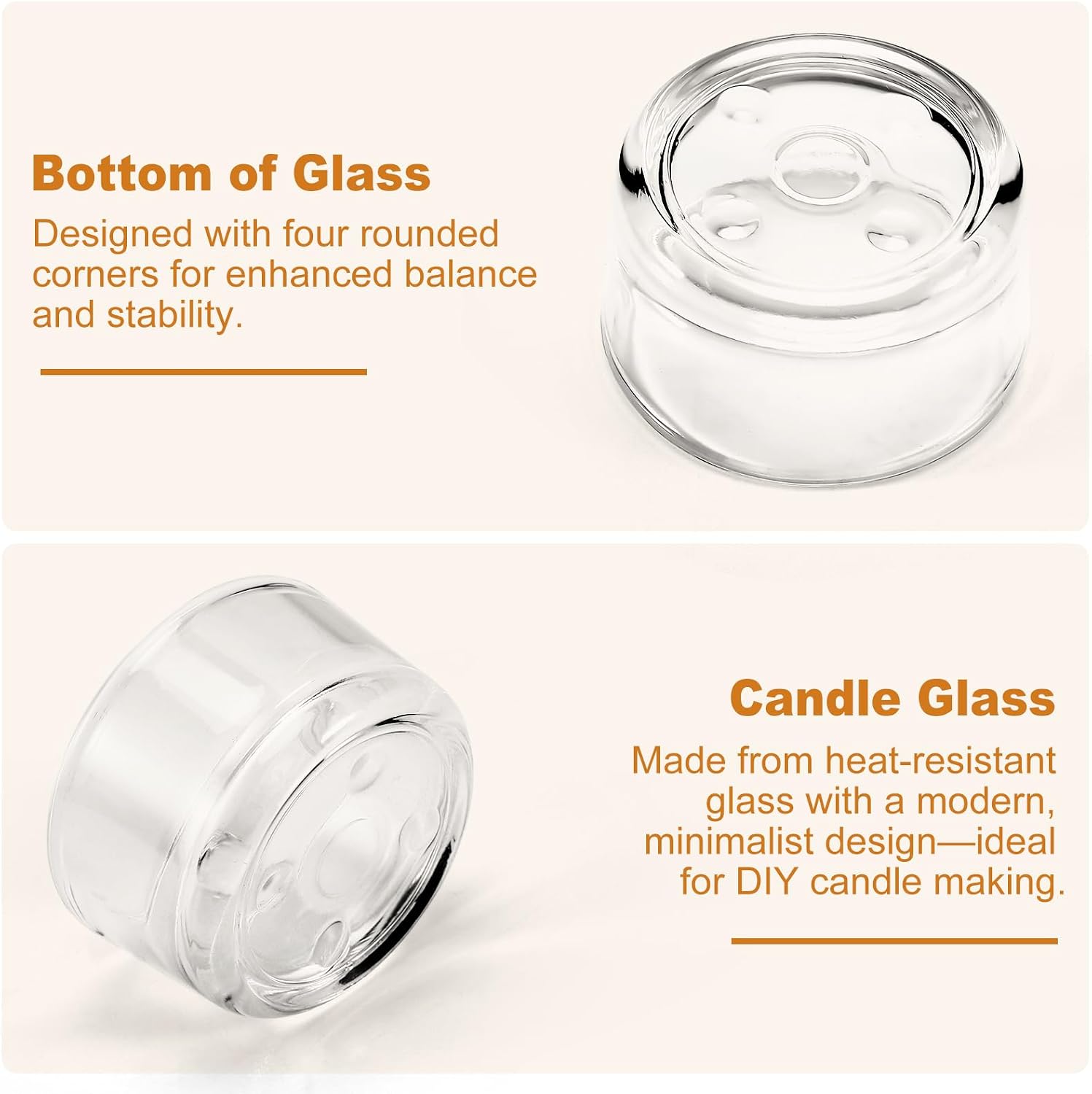 36 Pack Clear Glass Tealight Candle Holder, 1 x 2 Inch