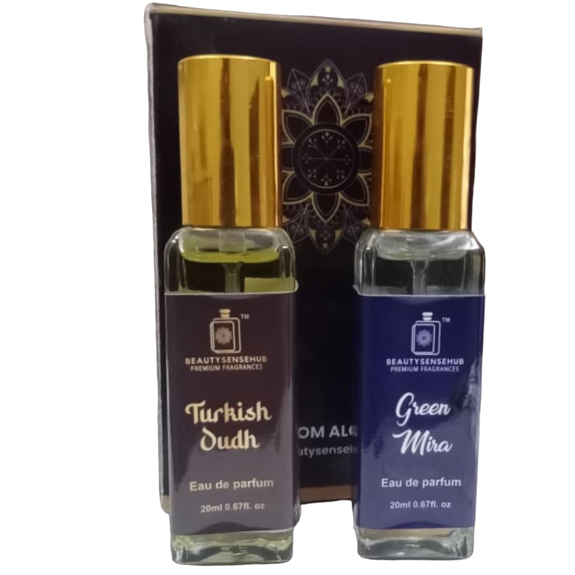 TURKISH OUDH & GREEN MIRA COMBO PERFUME SPRAY 20ML (PACK OF 2) Eau de Parfum - 20 ml (For Men & Women)