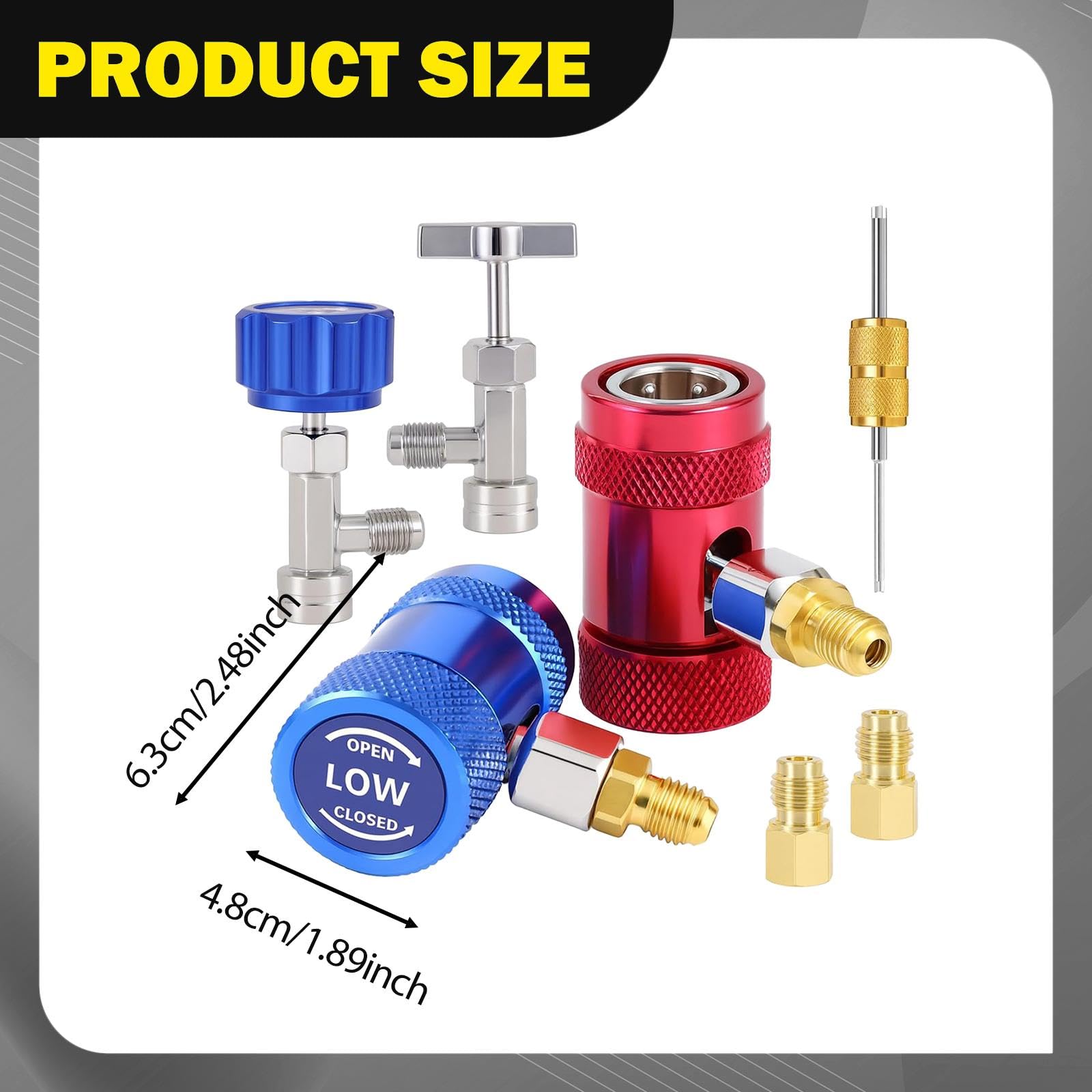 Kit Adaptador R1234yf para Conexiones Rápidas de Aire Acondicionado