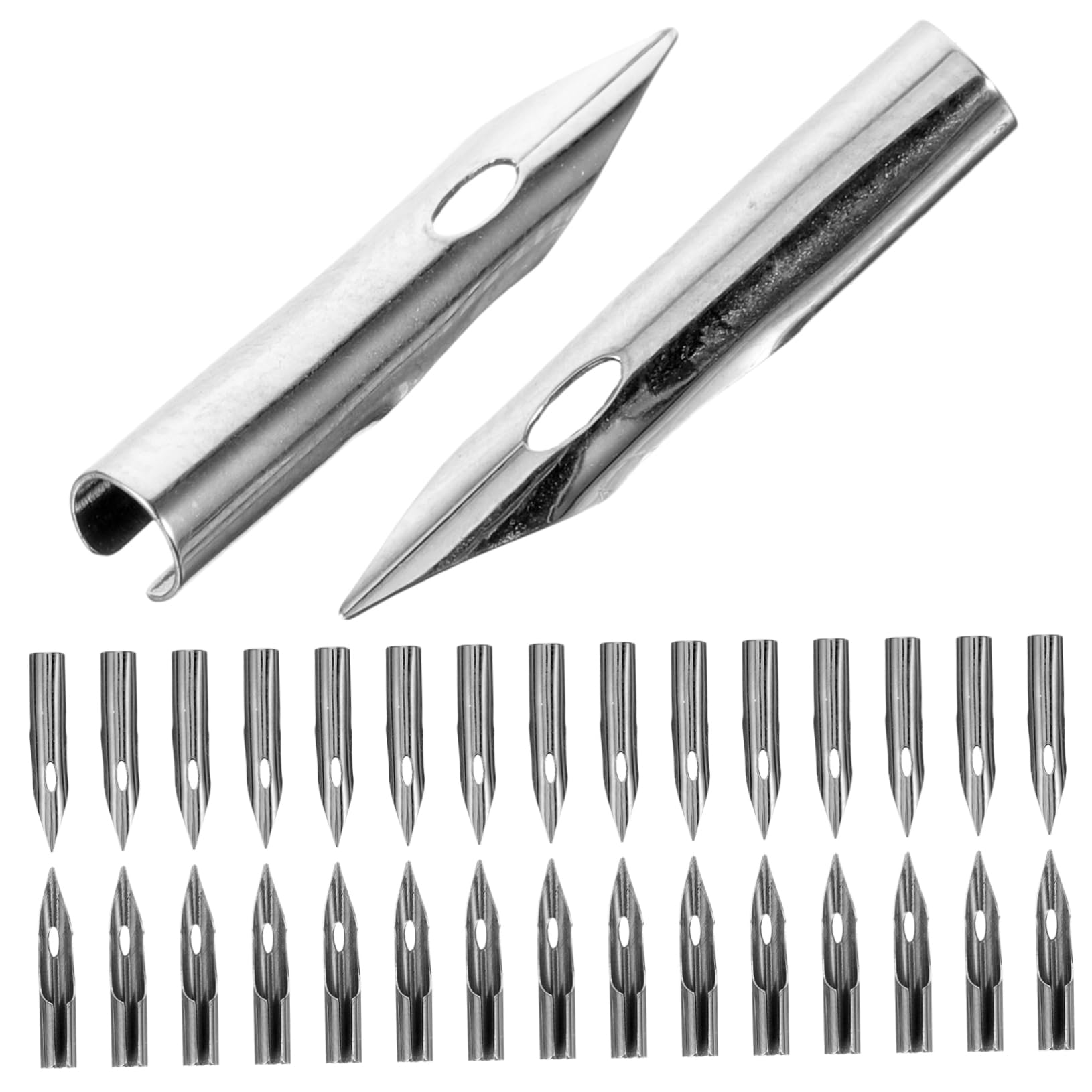 HAPINARY 30pcs Calligraphy Pen Nibs for Students Replacement Nibs for Fountain Pen Writing Smooth Ink Flow for Calligraphy and Lettering Practice High
