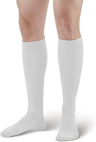 Miniatura 2 de Ames Walker AW Styles 120125150 Coolmax - Calcetines altos de compresión firme de 20-30 mmHg, color negro, talla S