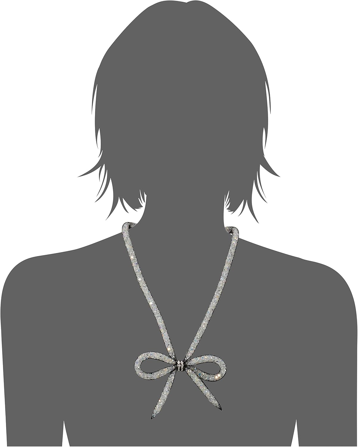 Betsey Johnson Mesh Bow Necklace