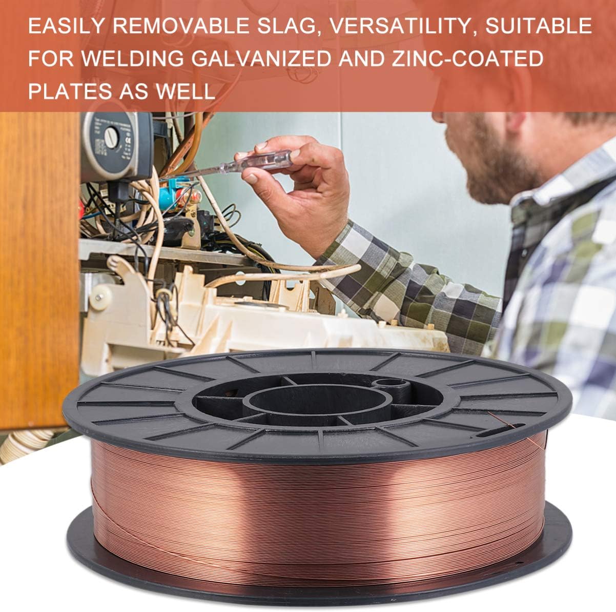 Solid Wire Solid Cored Welding Wire Mig Wire Flux Welding Aluminum Welding Wire Wall Mounted Clothes Rail Wire Spool 035 Welding Wire Welding Mig Cable Small Cap