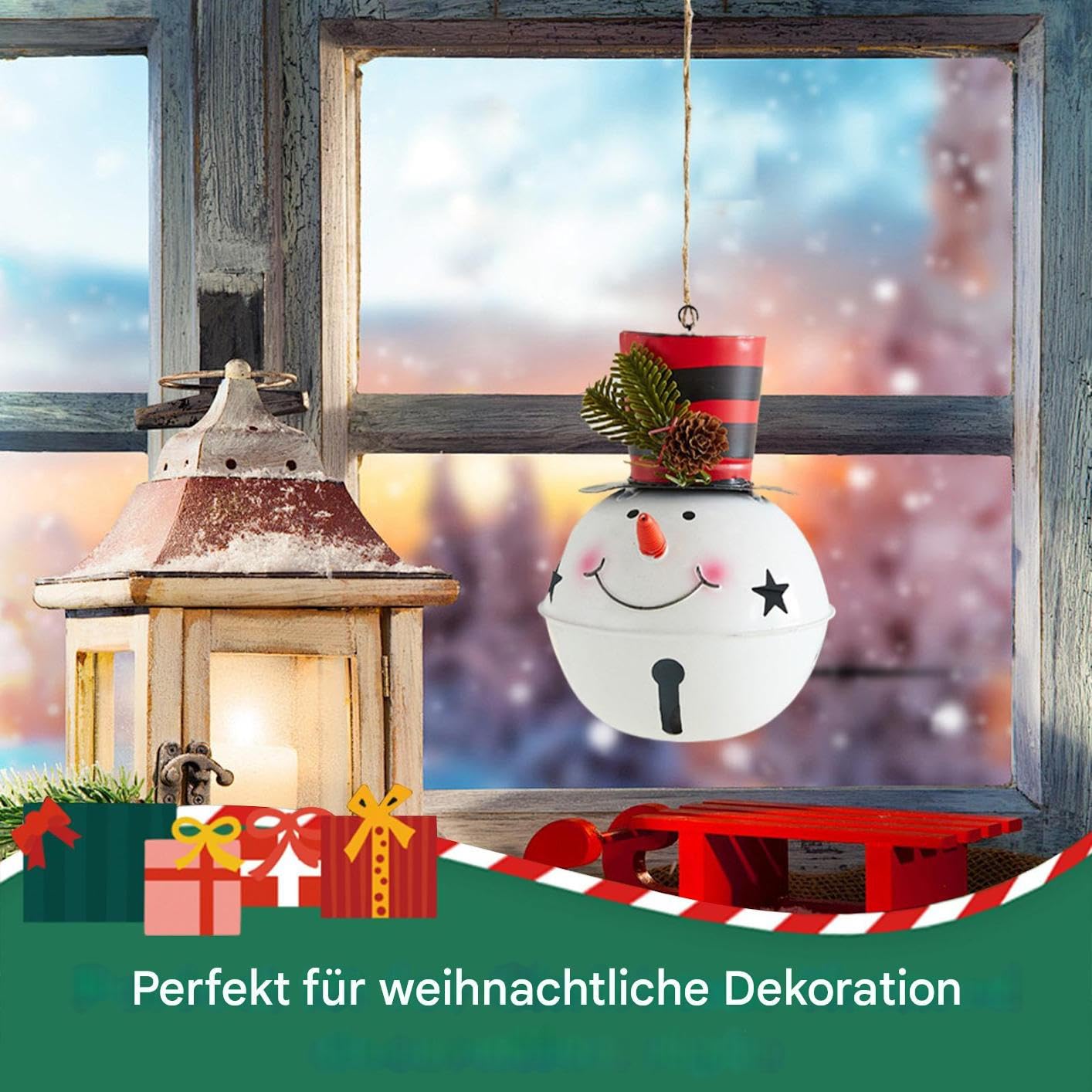 Adornos navideños con figuras vintage (3 piezas)
