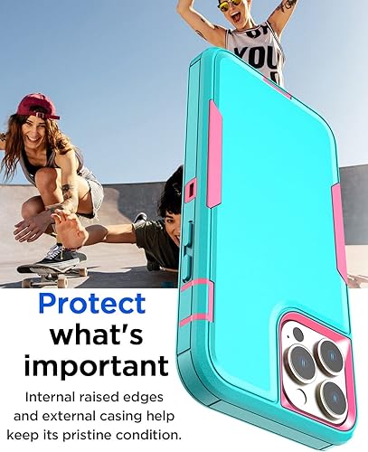 Miniatura 3 de AICase Funda para iPhone 1212 Pro, soporte magnético para automóvil, resistente de 2 capas, duradero, protección de grado militar, a prueba de