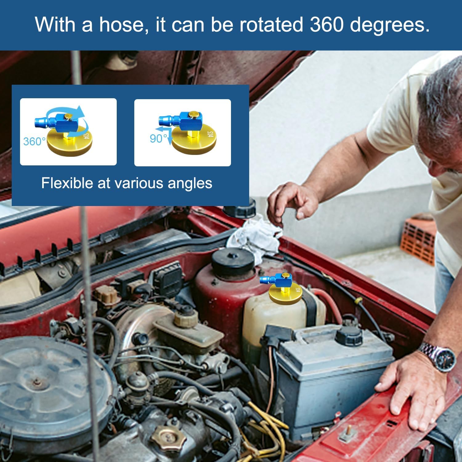 Bleeder Adapter Kit 17PCS Master Cylinder Bleeder Kit, Brake Bleeder Adapter car, with Storage Box, for Most Vehicle Brake Fluid Systems