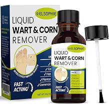 Fast-Acting Wart Remover Freeze Off Maximum Strength Salicylic Acid for Men and Women - Plantar Wart Genital Wart Corns Calluses 1 oz