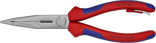 Miniatura 3 de KNIPEX Herramientas - Alicates de punta larga con cortador, ángulo de 40 grados, accesorio multicomponente, atado (2622200TBKA)