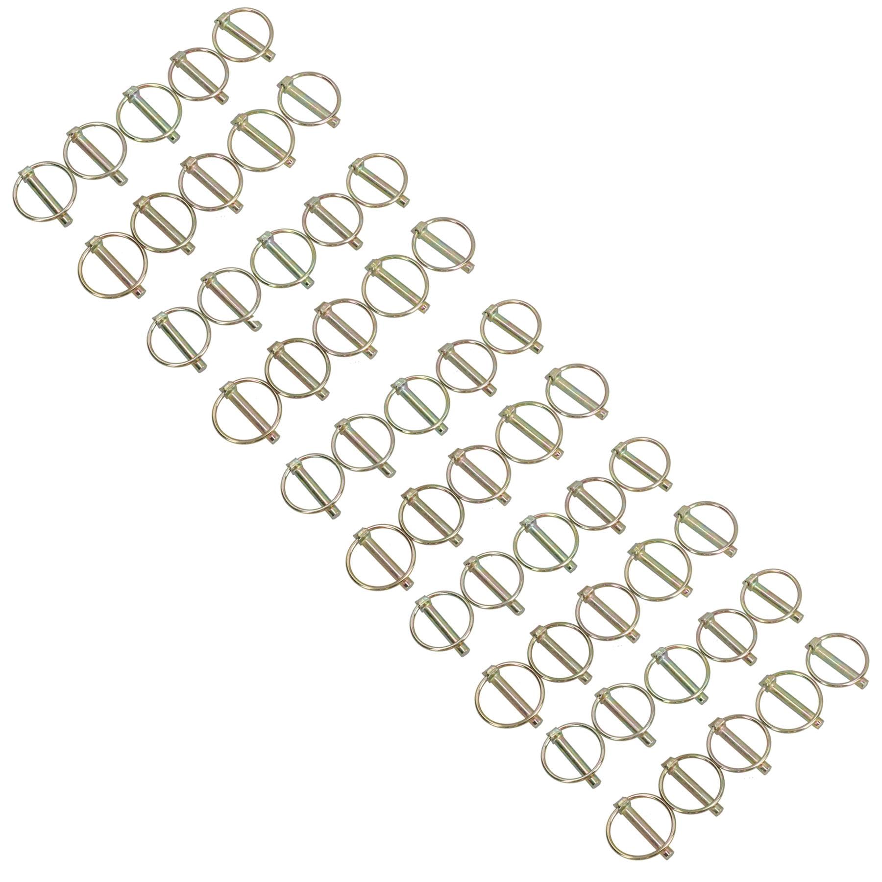 8mm Lynch Pins Clips Sujetadores Linkage Bloqueo Pasadores Tractores Remolques 50pc