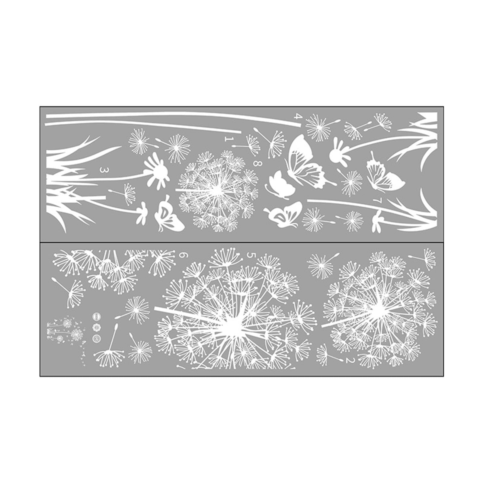 White Wall Decoration Art Stickers Butterflies Flying Self Sticky for Furniture Tiles Mirrors Accessory, 30cmx90cm