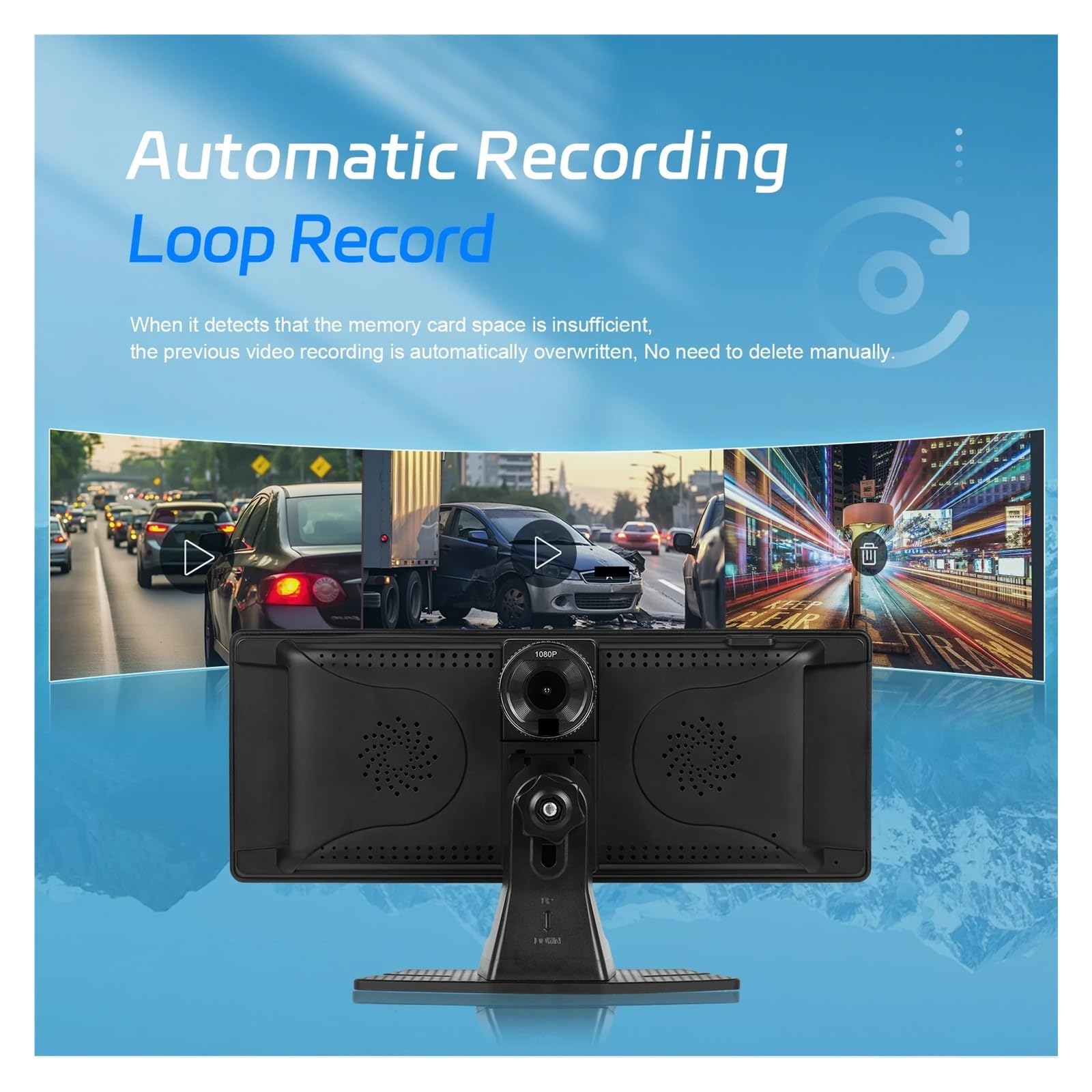 Amazon.co.jp: 10.26インチ ダッシュカム フロントカメラ付き Carplay