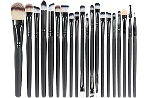 20 Pieces Halloween Eye Makeup Brush Set - Professional Face Eye Shadow...