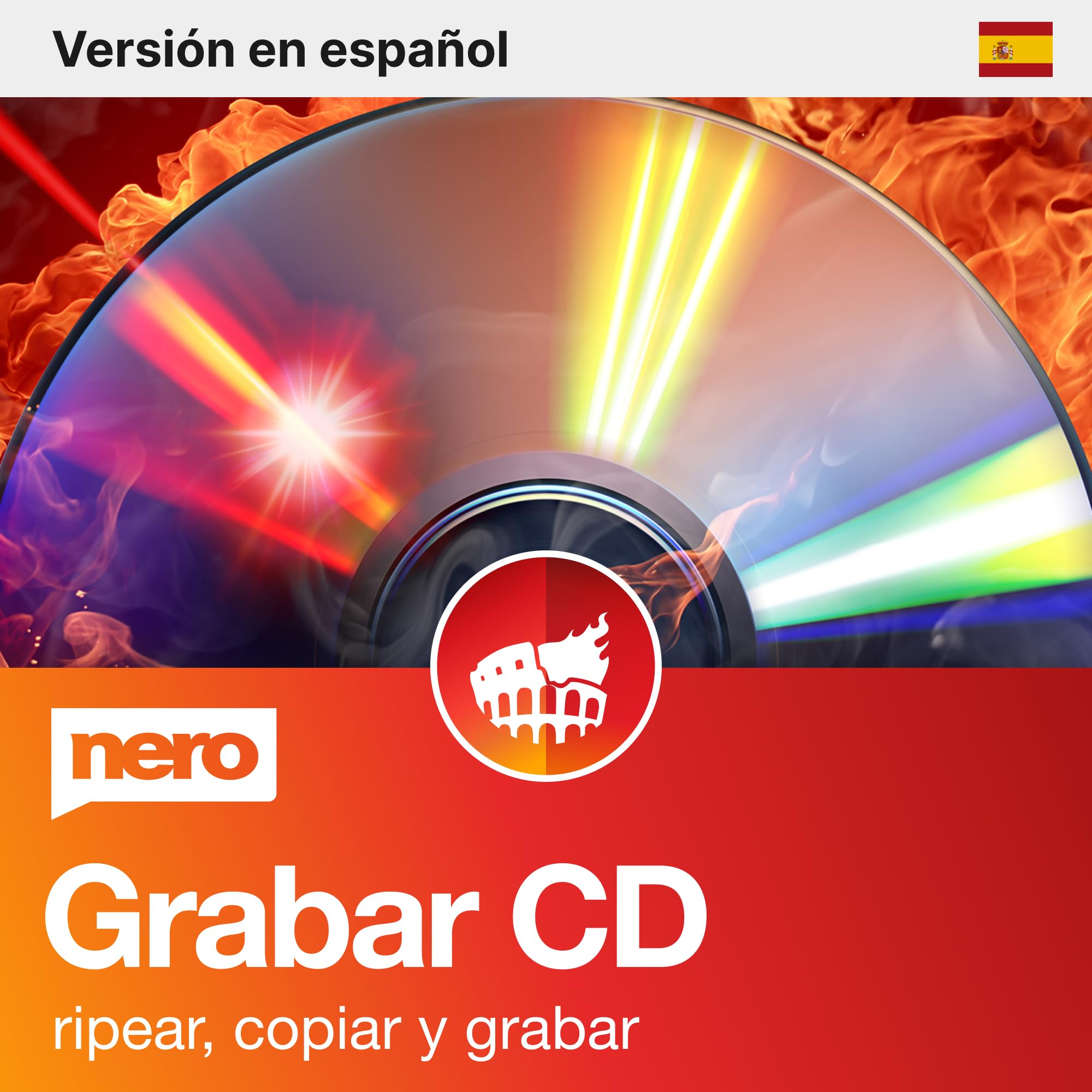 Nero CD Burning and CD Copying | Nero Burning ROM 2025 | Software de grabación de CD | Grabar - Copiar - Copia de seguridad | Licencia ilimitada | 1 PC | Windows 11 / 10 / 8 / 7