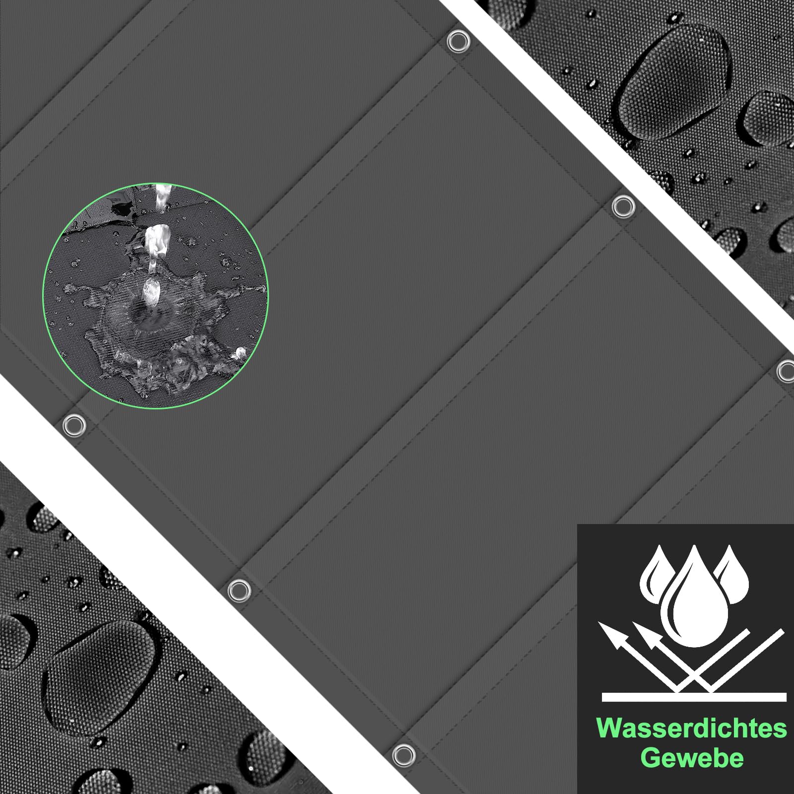 Ausziehbares Sonnensegel, UV-Schutz, reißfest, verstellbar, für Terrasse/Garten, inklusive Installat-Seilen, Rostrot, 2 Stück