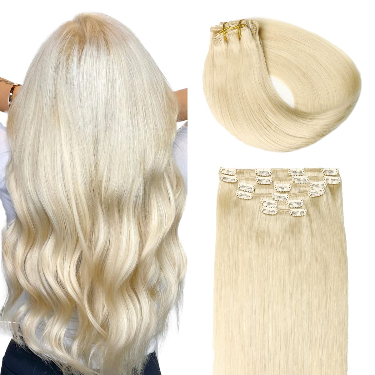 SURNEL Clip in Extensions Echthaar