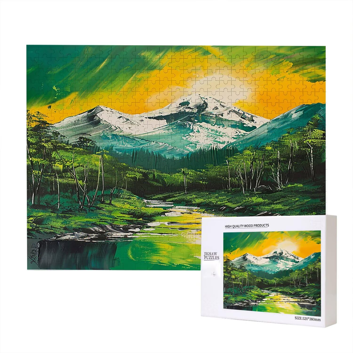 Jigsaw Puzzle, 6000 Pezzi Puzzle Classici, Acqua Di Montagna Puzzle Rilassamento Intelligence, Mpossibile Difficile Puzzle Impegnativo per Adulti Puzzle Gioco Familiare, Regalo per Amore Vista fr0-488