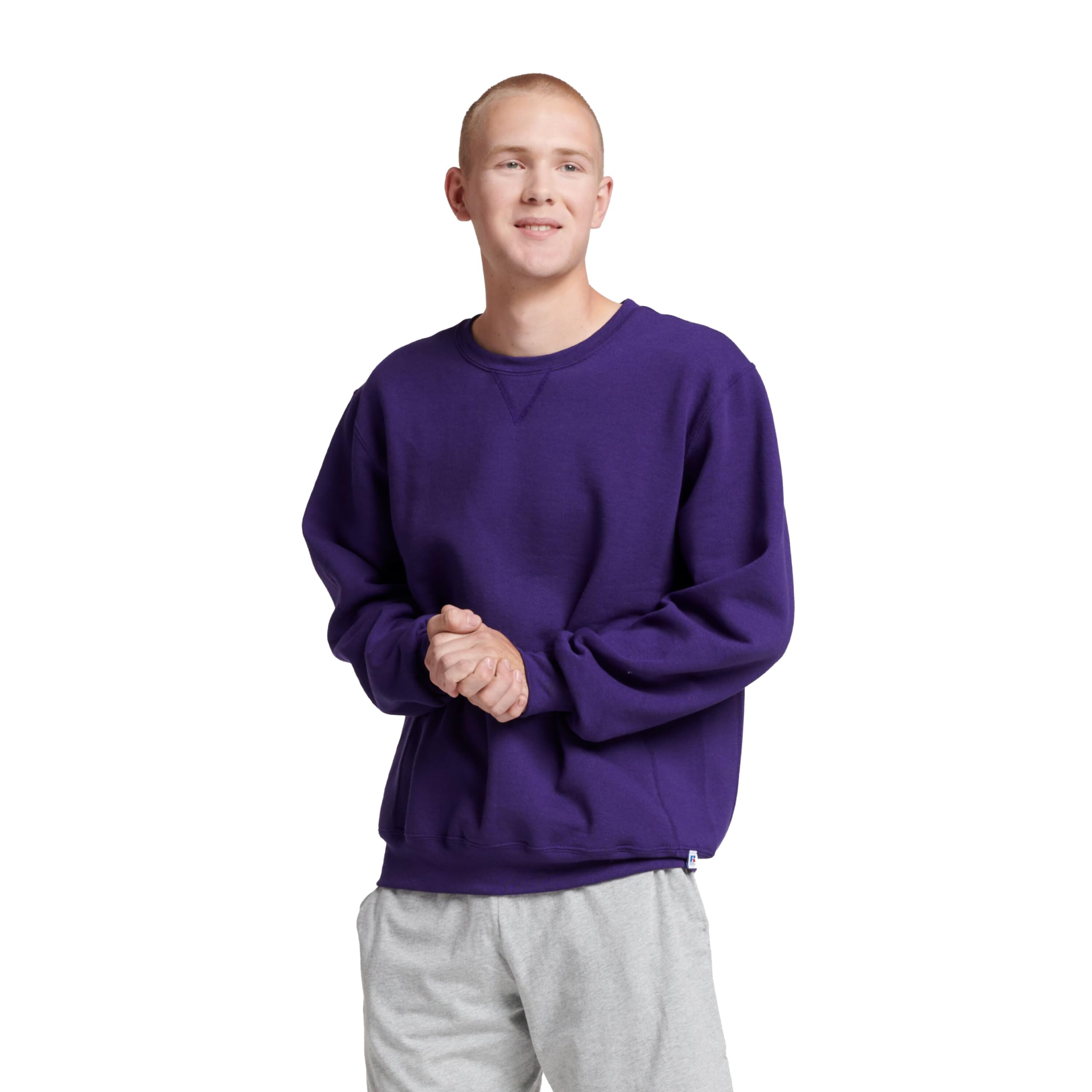 Russell Athletic Dri-Power Sudadera de Forro Polar para Hombre, Absorbe la Humedad, Mezcla de algodón, Ajuste Relajado, Tallas S-4X
