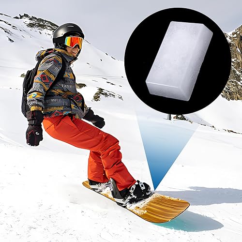 Miniatura 7 de LFUTARI Cera universal para esquí y snowboard, 2 unidades, 0.4 libras (180 gm) para todas las temperaturas de nieve, protege el esquí y el snowboard