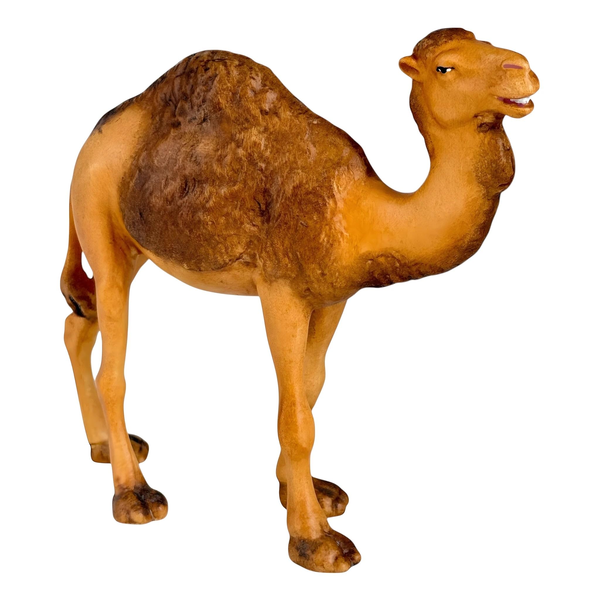 Dolfi Wooden Camel for Nativity Scene 12 cm | Natural Wood in Val Gardena | Nativity Figure