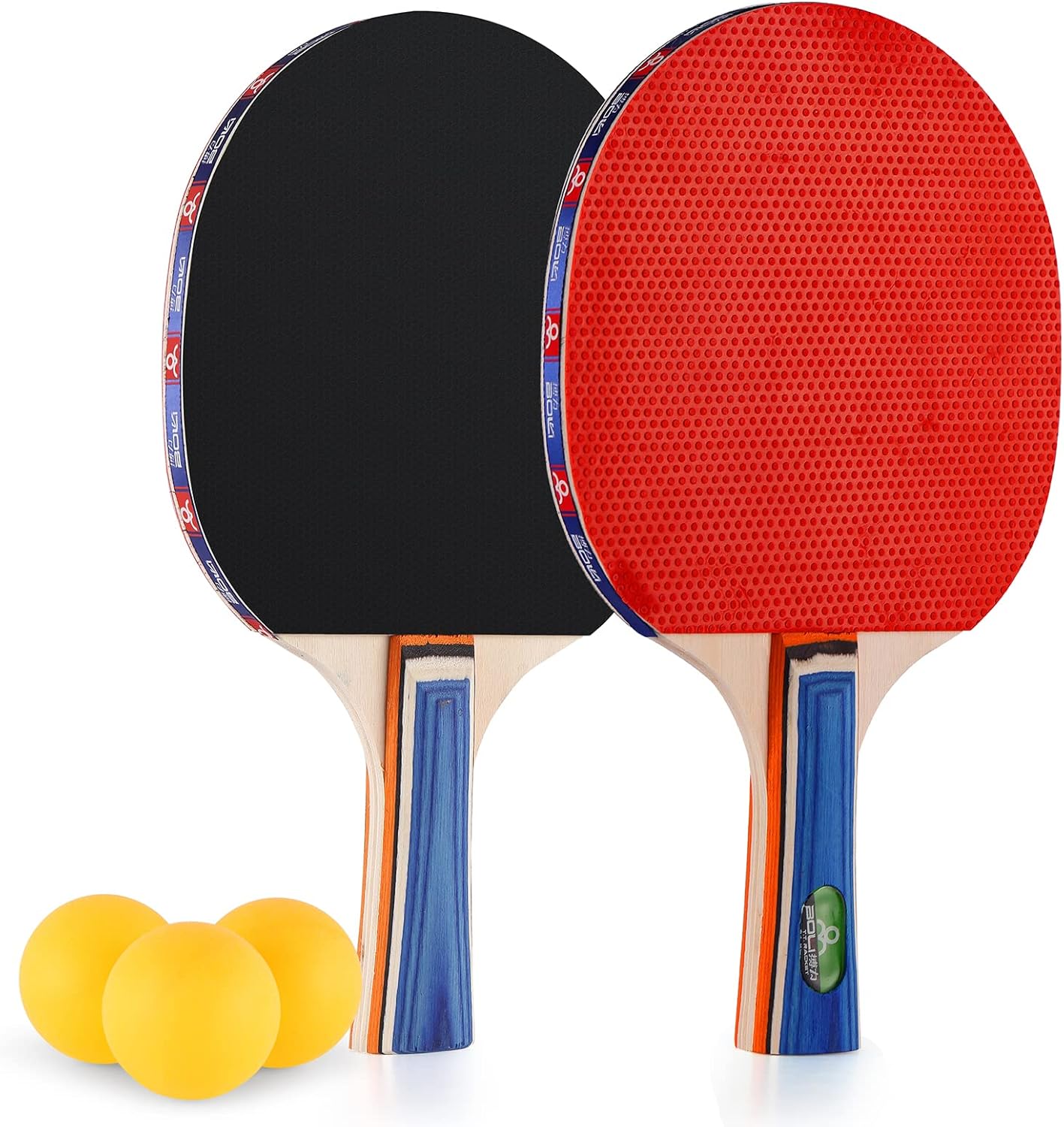 LEADER RIDER Ping Pong Paddles Set with Balls, Table