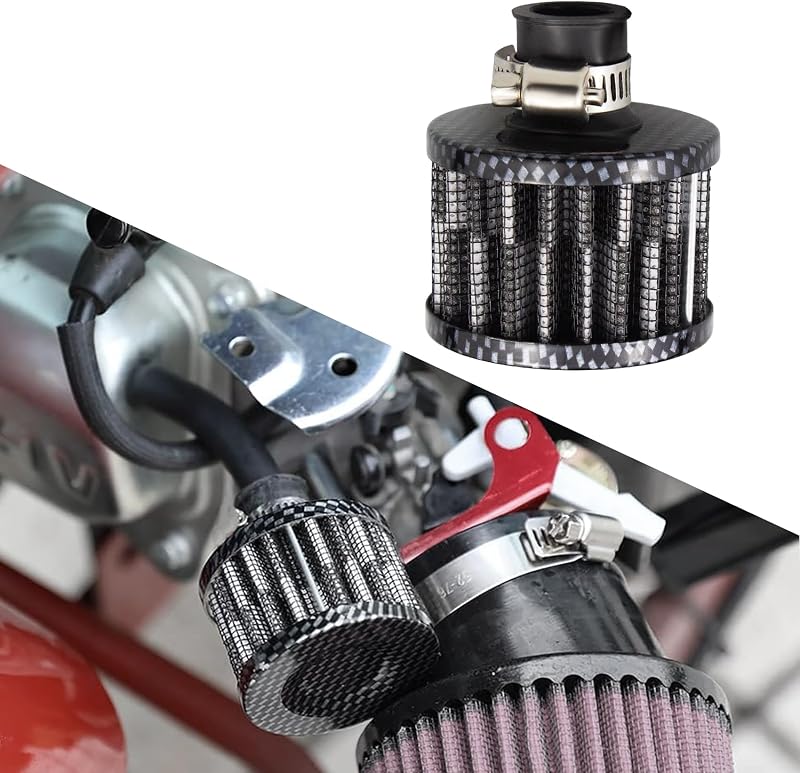 Filtro de respiro do cárter WINUERK 12 mm com tela lavável – 1 unidade