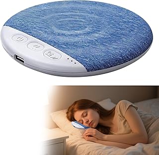 Kissenlautsprecher Bluetooth, 2026 Neu Tragbarer Mini-Lautsprecher Unter dem Kissen, mit Integriertem Weißem Rauschen und Timer, Tragbarer Bluetooth Lautsprecher für Tiefschläfer