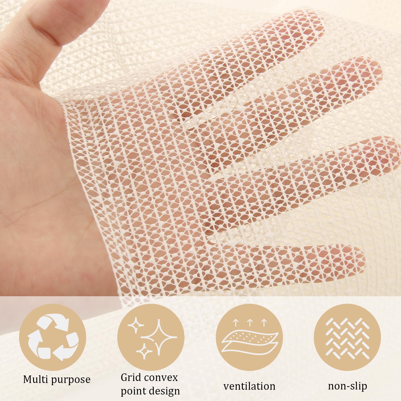 Retina Antiscivolo Per Tappeti 150x200cm - Tagliabile, Lavabile, Per Interni Ed Esterni - Foto 3