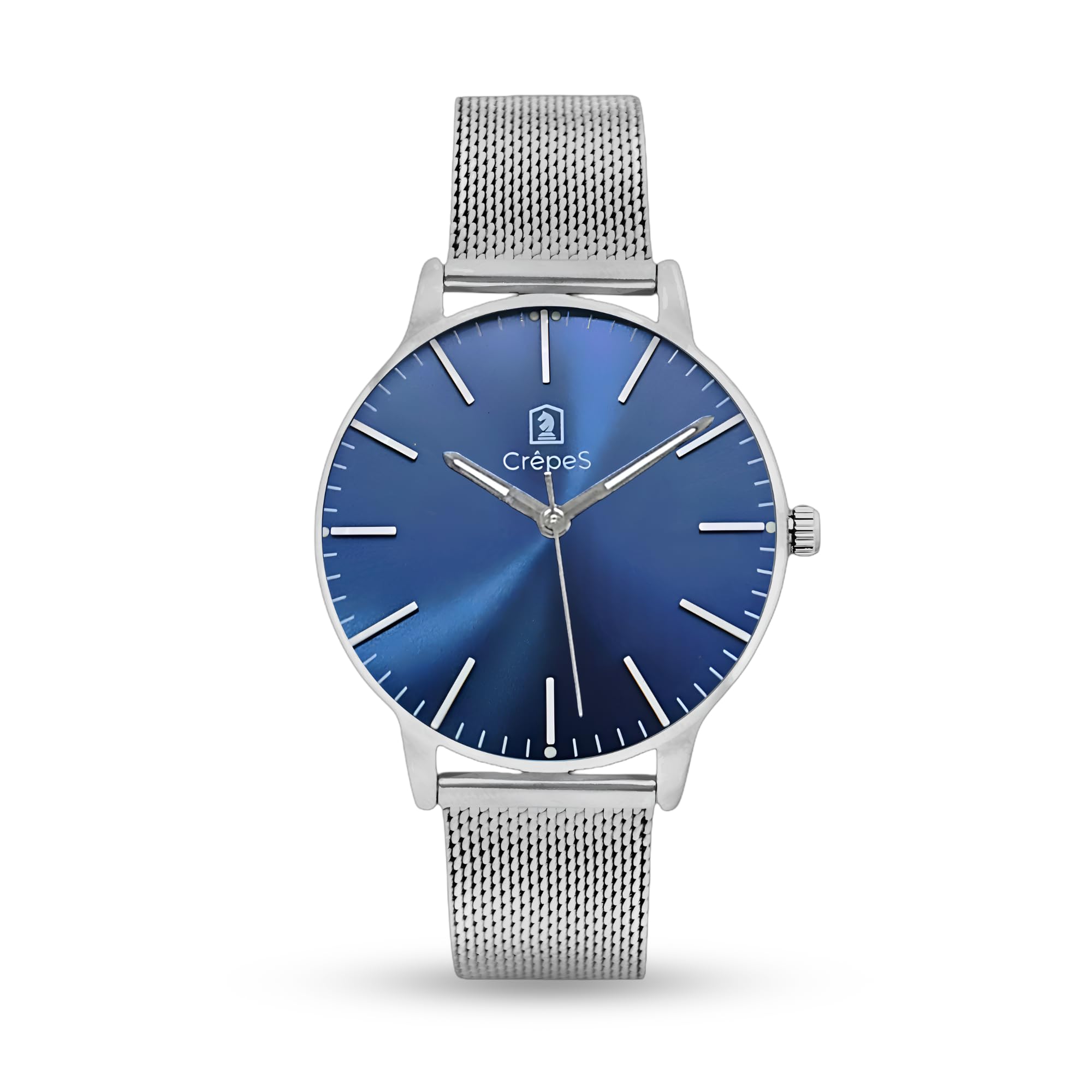 Eternity Silver Sheffer Mesh Strap Watch for Women Latest | Japanese Quartz Movement | 34mm Sleek Silver Case | Black SS Sheffer Mesh Band| 1-Year Warranty | Versatile for Casual & Formal Wear-image-13