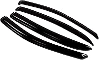 Vista 1 de TuningPros WV-306 - Deflector de visera para ventana, protector de lluvia, color humo oscuro, juego de 4 piezas