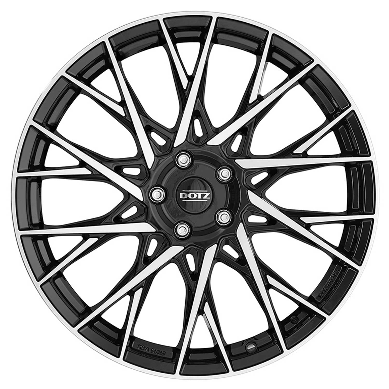 4x Dotz cerchi in alluminio Fuji dark 7.5Jx19 ET48 5x112