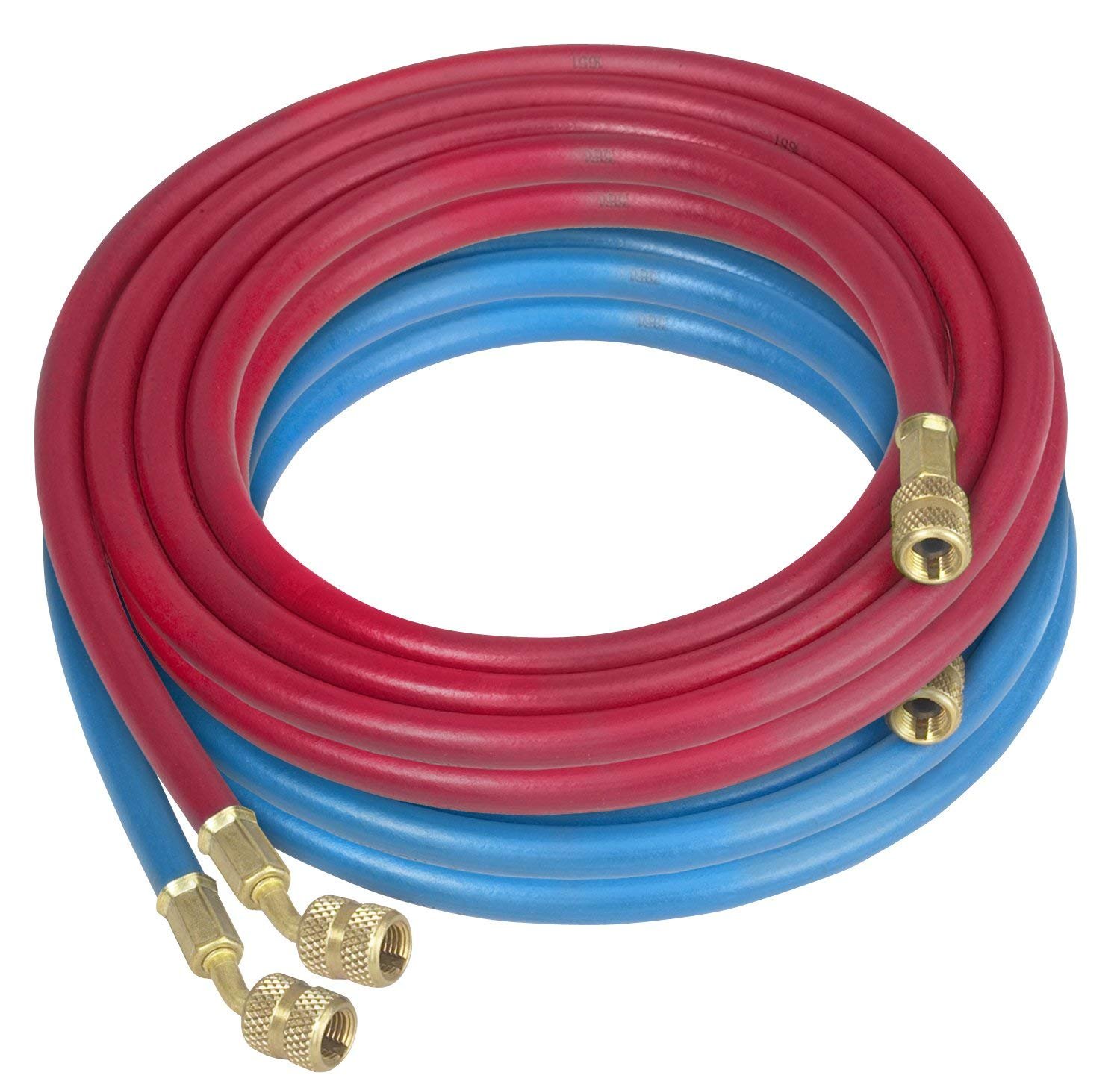 Robinair (68420) Enviro-Guard Hose Set with Quick Seal Fittings - 20', Set of 2