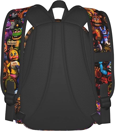 Miniatura 4 de Mochila de dibujos animados de anime, mochila 3D, casual, ligera, para niñas, niños y adolescentes, Negro2