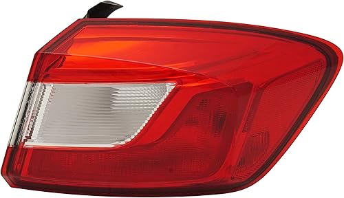 Evan-Fischer - Conjunto de luz trasera compatible con Chevrolet Cruze 2017-2019 exterior en el lado del pasajero