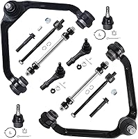 Vista 245 de Detroit Axle - Kit de suspensión delantera RWD de 10 piezas para Chevy GMC Silverado Sierra 1500 1999-2006, 2 brazos de control superior, 2 rótulas