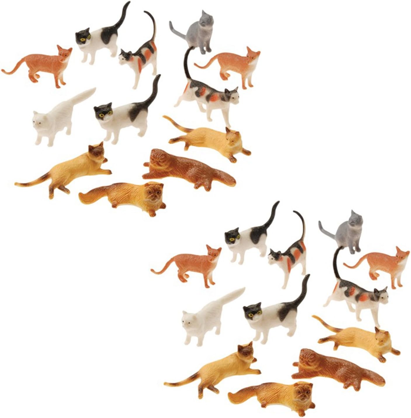 ust Plastic Cat Figures 24 Count 2 Assorted Styles 2